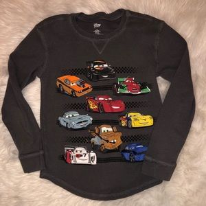 Disney Boys Cars Long Sleeve Thermal Gray